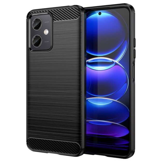 Esperia kryt Carbon Xiaomi Redmi Note 12 5G - černá