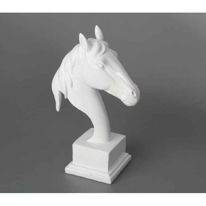 Dekorace "WHITE HORSE" 14x8x22cm