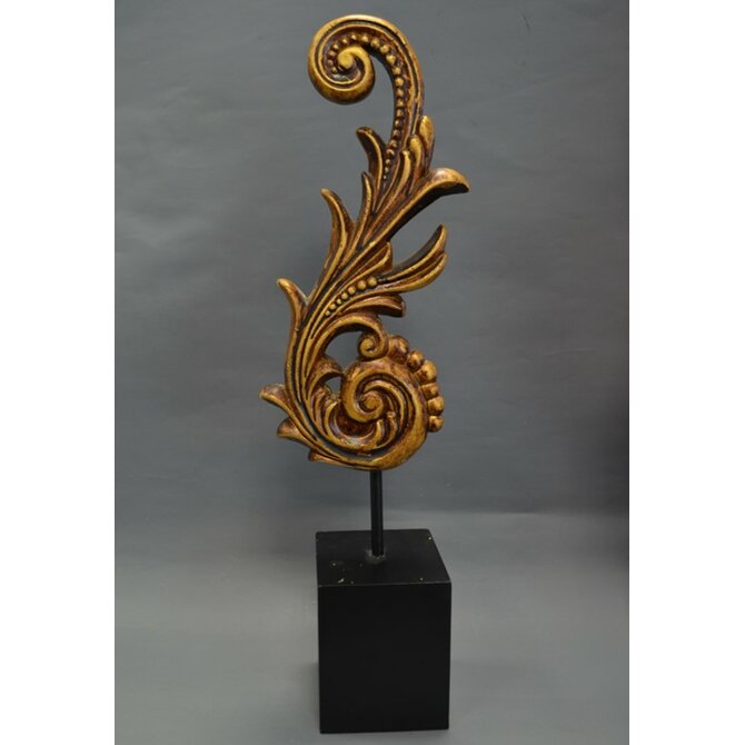 Dekorace "GOLDEN FLORAL" 12x8x43cm