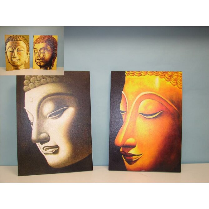 Obraz "BUDDHA-HEAD" 50x70x2/4dr.