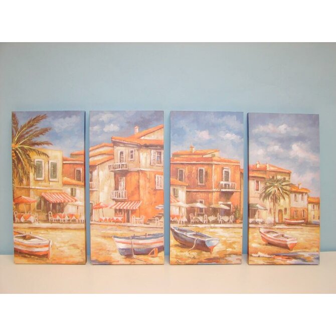 Obraz "beach&palm" 24x51/4dr.