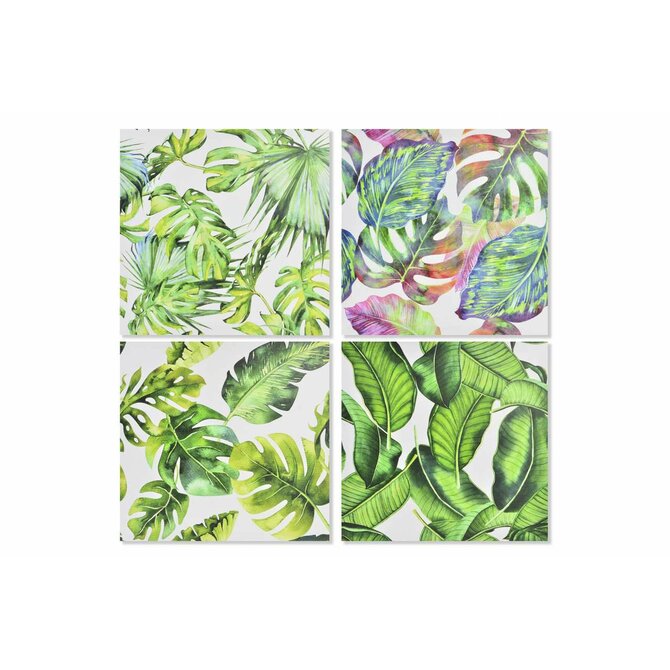 Obraz "TROPICAL LEAVES" 40x40x1.7/4dr.