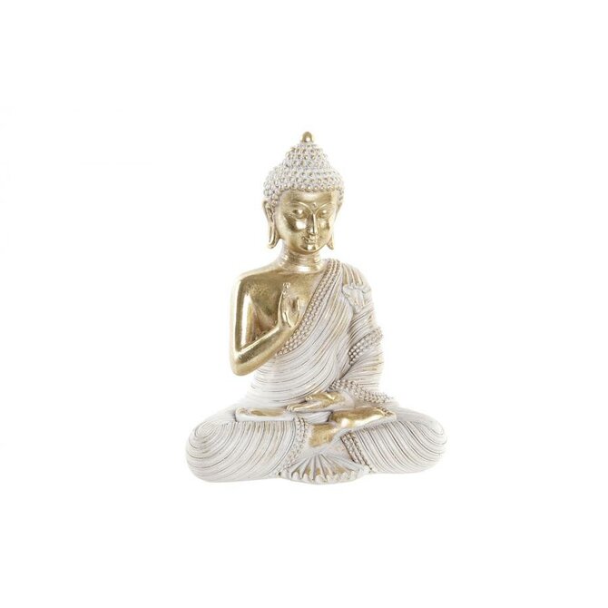 Soška "BUDDHA GOLDEN" resin 16x9x20cm