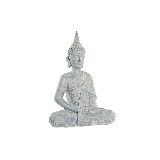 Soška "BUDDHA GREY" resin 28x19x41cm