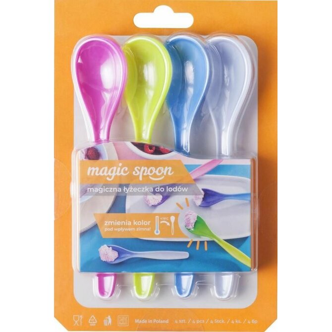 DURAplast Lžička plastová MAGIC ICE 15 cm - 4ks