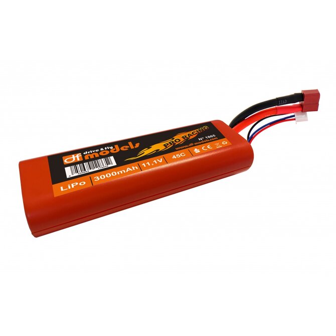 DF models LiPo 3S 11,1 V / 3000 mAh - 45C ve velikost 2S! T-Dean