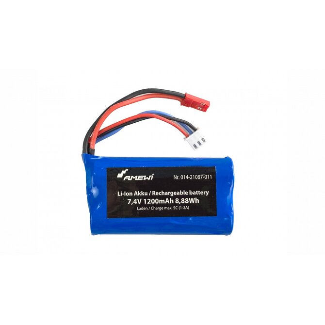 Amewi Aku Li-Ion 7,4V 1200mAh BEC pro 21087, 21090