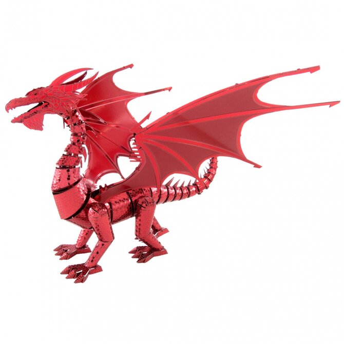 Metal Earth Luxusní ocelová stavebnice Red Dragon