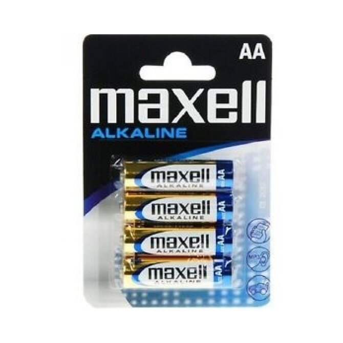 Siva baterie Maxell AA LR6 1,5V/2100mAh Alkaline, blister 4ks