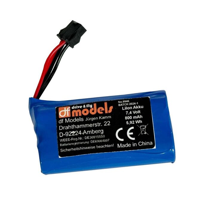 DF models Li-Ion Aku 7,4 V / 800mAh pro 9945