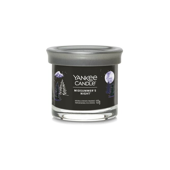 Yankee Candle vonná svíčka Signature Tumbler ve skle malá Midsummer's Night122 g Černá