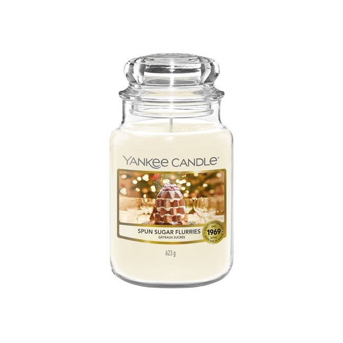 Yankee Candle vonná svíčka Classic ve skle velká Spun Sugar Flurries 623 g