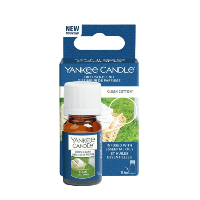 Yankee Candle nápň do ultrasonického difuzéru Clean Cotton 10 ml