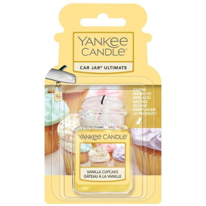 Yankee Candle Luxusní visačka do auta Ultimate Vanilla Cupcake Žlůtá