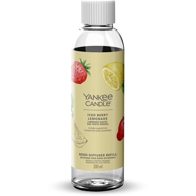 Yankee Candle Signature difuzér náhradní nápň 200ml Iced Berry Lemonade Žlůtá