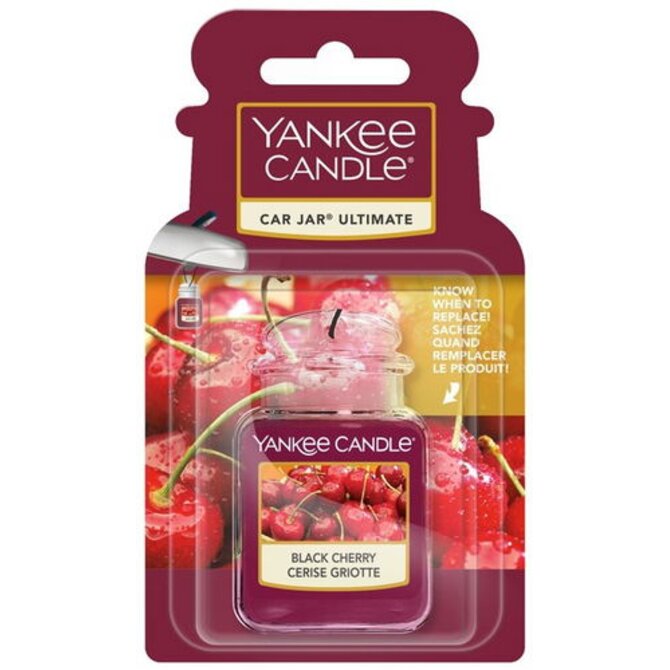 Yankee Candle Luxusní visačka do auta Ultimate Black Cherry Červená