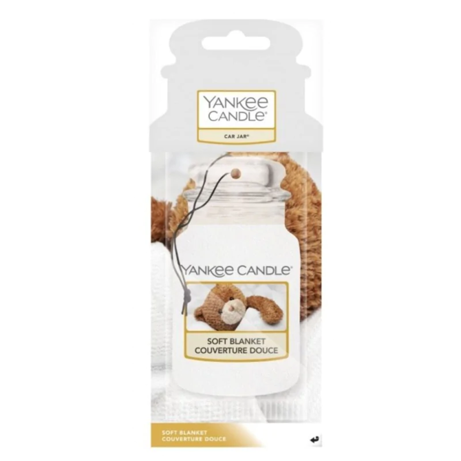 Yankee Candle visačka do auta Soft Blanket Bíla