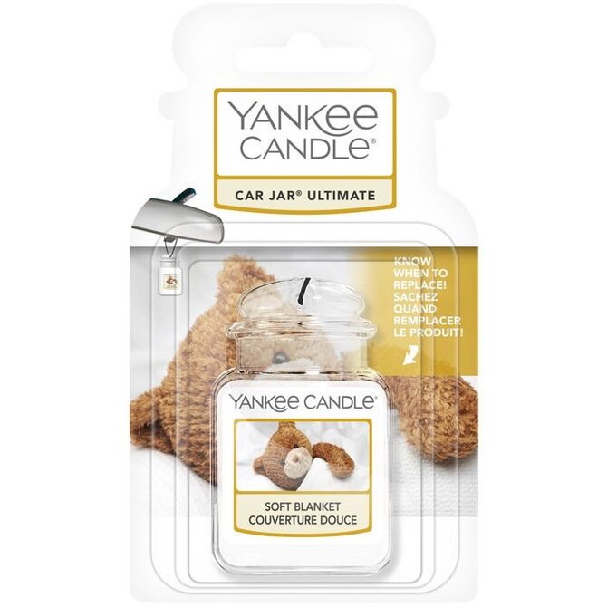 Yankee Candle Luxusní visačka do auta Ultimate Soft Blanket Bíla