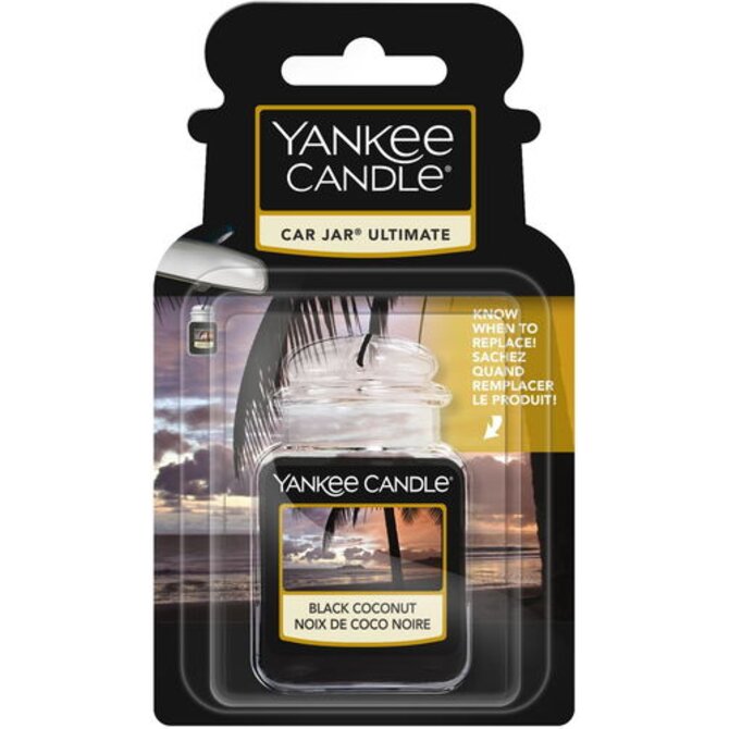 Yankee Candle Luxusní visačka do auta Ultimate Black Coconut Černá