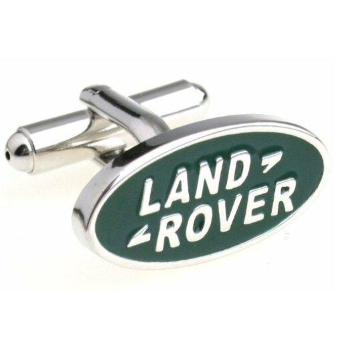 Manžetové knoflíčky Land Rover Zelená, slitina oceli