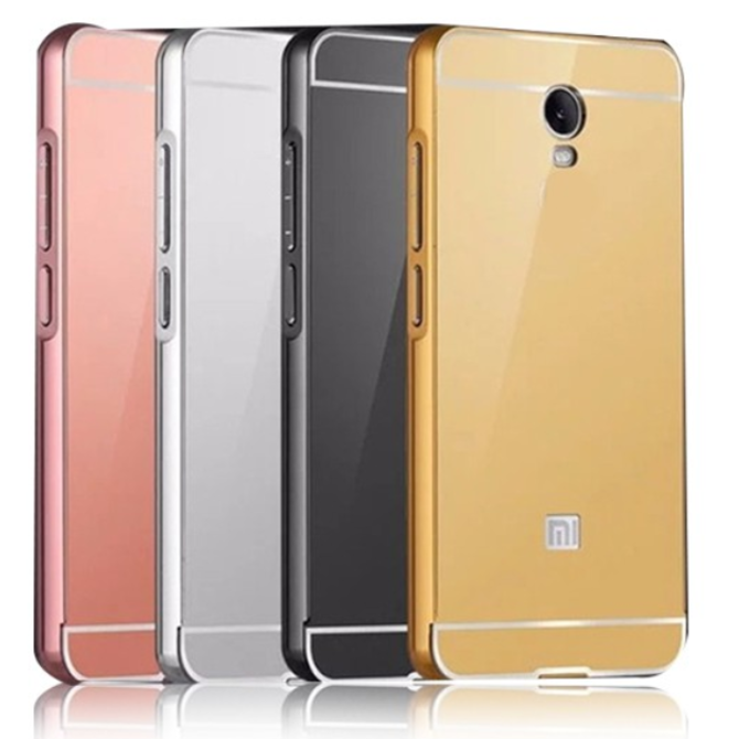 Kcatoon Hliníkový MIRROR kryt pouzdro pro Huawei P8 Lite - Černý černá, Hliník