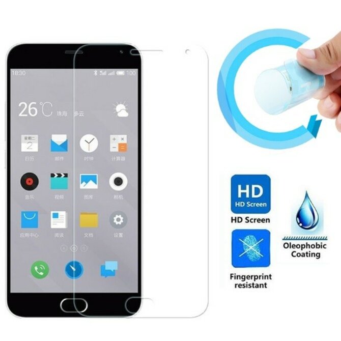 Udapakoo Odolná 9H NANO folie pro Meizu M2 (mini) Plast