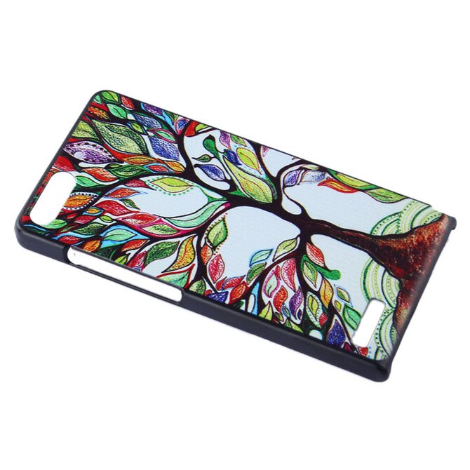 oem Obal kryt Colorful Tree pro Huawei Ascend G6  (pouzdro) Plast