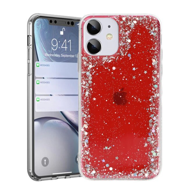 Vennus Brilliant clear pouzdro pro iPhone 11 Pro - červená červená, silikon