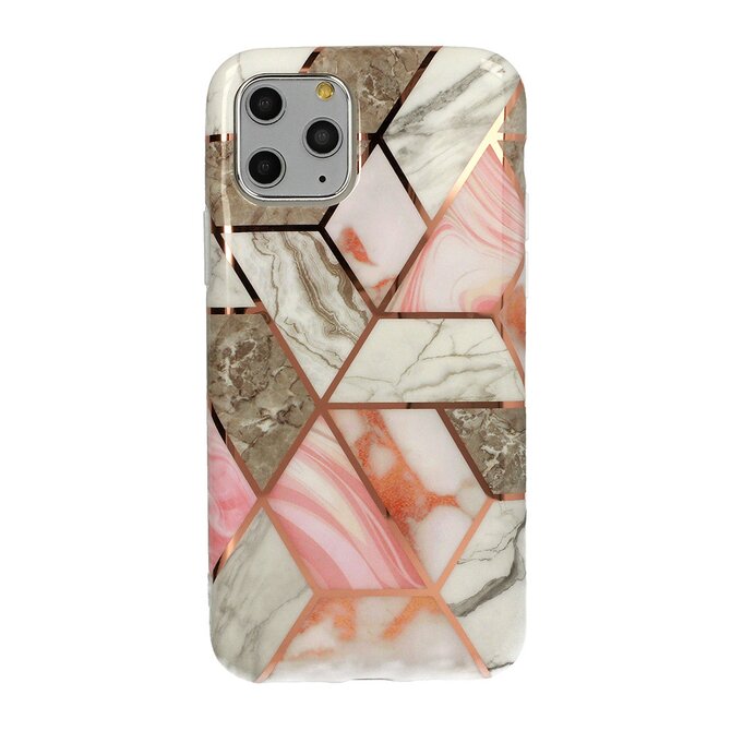 Gelové pouzdro / kryt s obrázkem na APPLE iPhone 12 Mini - vzor PINK MARBLE