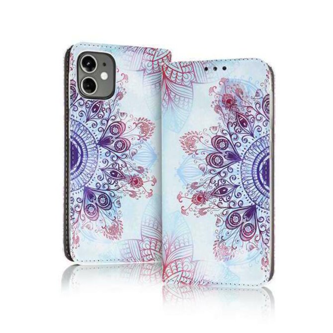 Peněženkové SMART MAGNET pouzdro na XIAOMI Mi Note 10 - vzor MANDALA DECOR