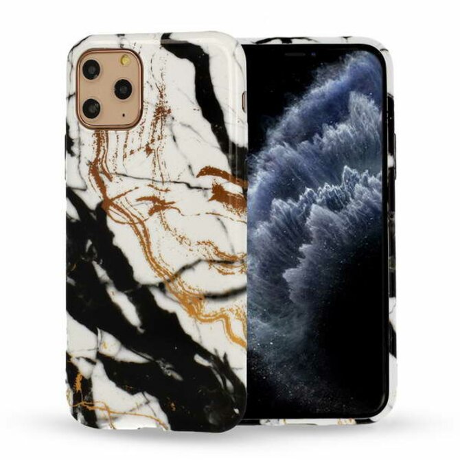 Gelové pouzdro s obrázkem na XIAOMI Redmi Note 8T - vzor BLACK MARBLE