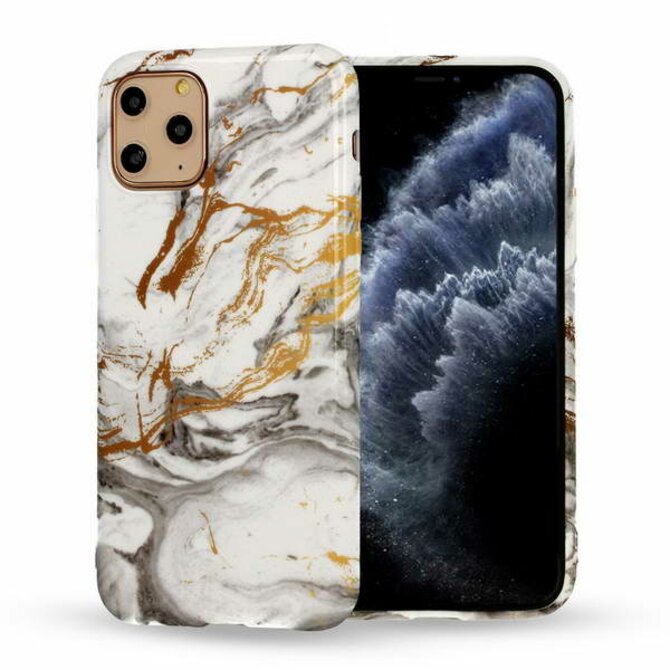 Gelové pouzdro s obrázkem na APPLE iPhone 6 (4.7) - vzor GRAY MARBLE