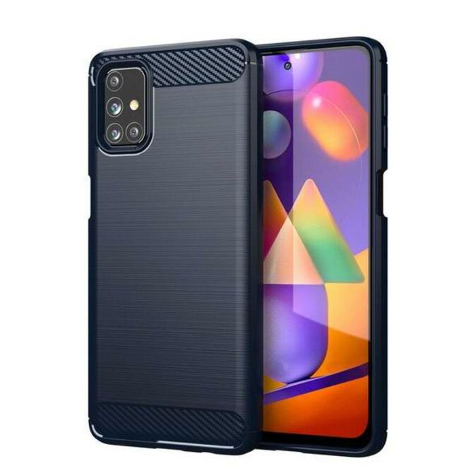 Gelové modré ARMOR STYLE pouzdro na SAMSUNG M317 Galaxy M31s