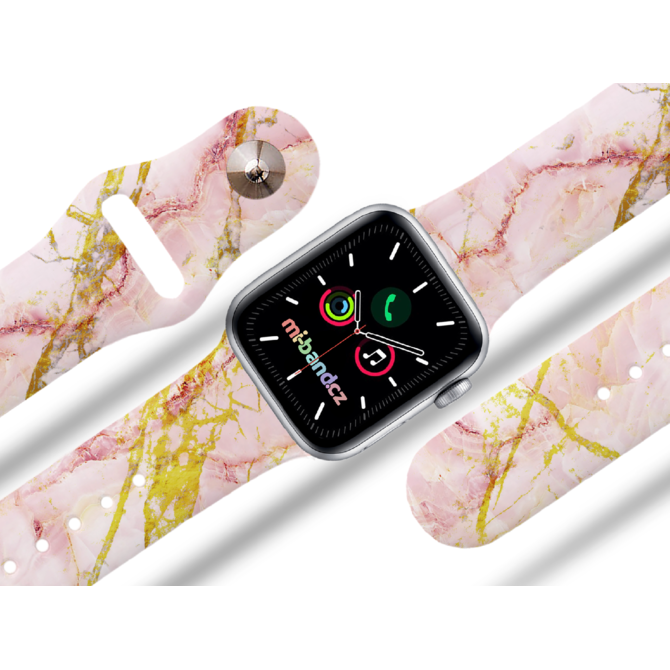 Apple watch řemínek Růžovo-zlatý mramor - 38/40/41mm