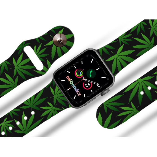 Apple watch řemínek Marihuana - 42/44/45mm