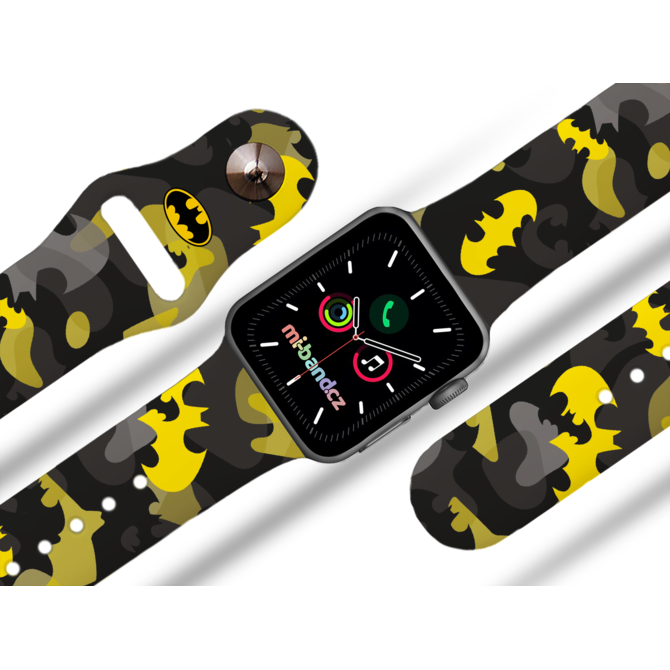 Apple watch řemínek Batman - Žluto-černý znak - 38/40/41mm