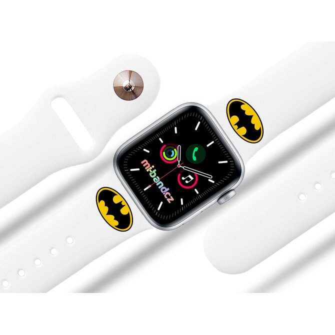 Apple watch řemínek Batman - Logo - 38/40/41mm, barva pásku bílá