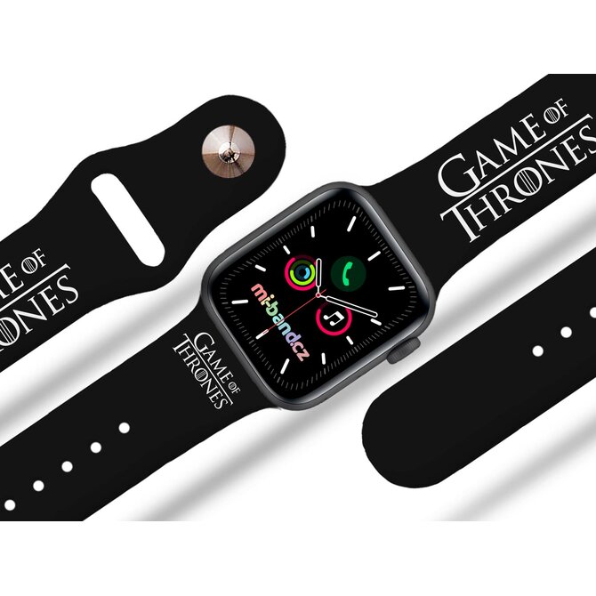 Apple watch řemínek GOT - Logo - 38/40/41mm, barva pásku černá