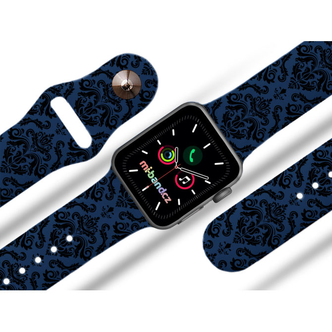 Apple watch řemínek Damask - Modrá - 42/44/45mm