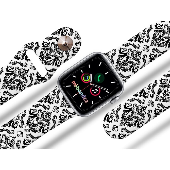 Apple watch řemínek Damask - Bílá - 42/44/45mm