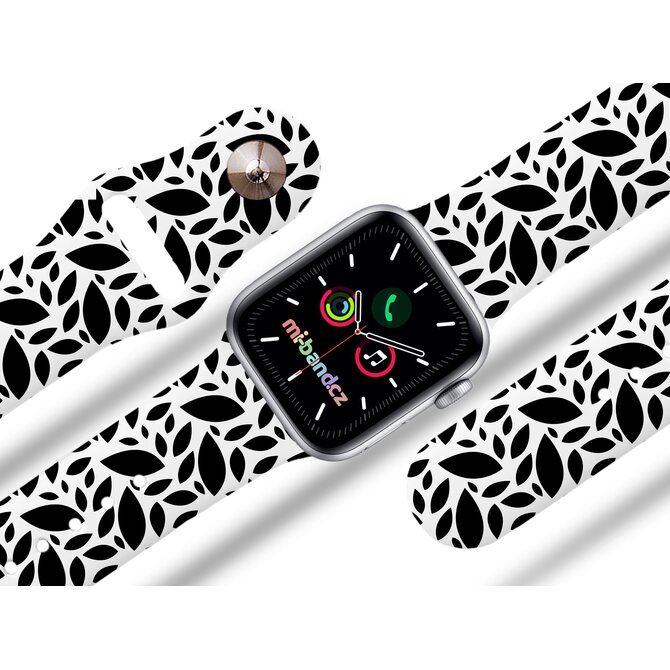 Apple watch řemínek Černobílé listy - 38/40/41mm