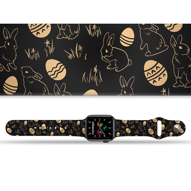 Apple watch řemínek Velikonoce 2 - Černá - 38/40/41mm