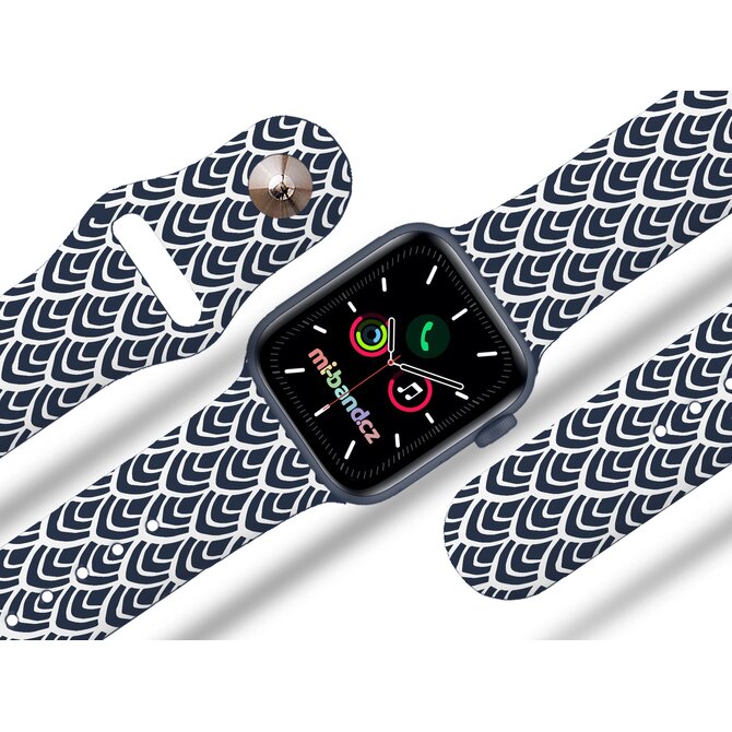 Apple watch řemínek Rybí šupiny - Modrá - 38/40/41mm