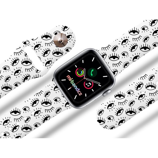 Apple watch řemínek Oči - Bílá - 38/40/41mm