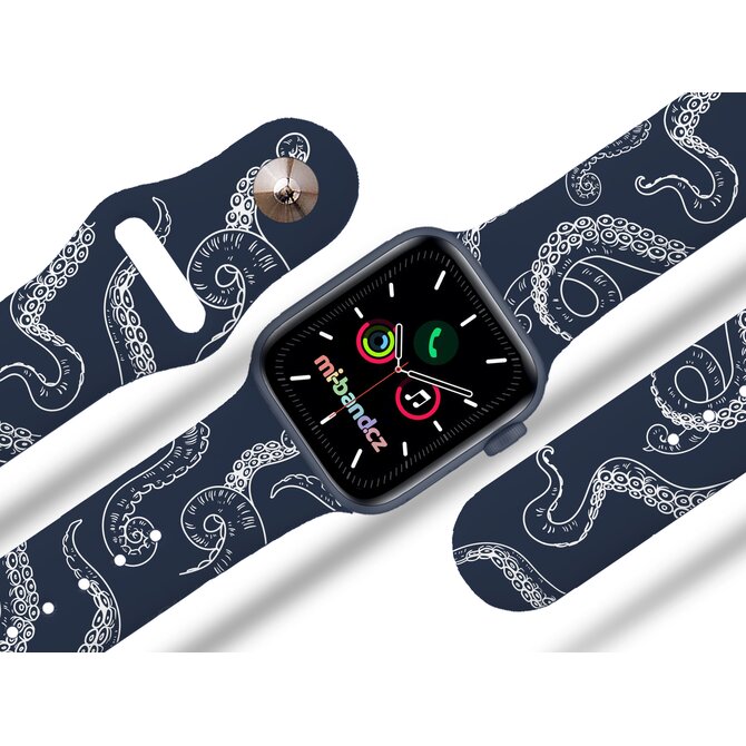 Apple watch řemínek Chobotnice - 42/44/45mm, barva pásku modrá