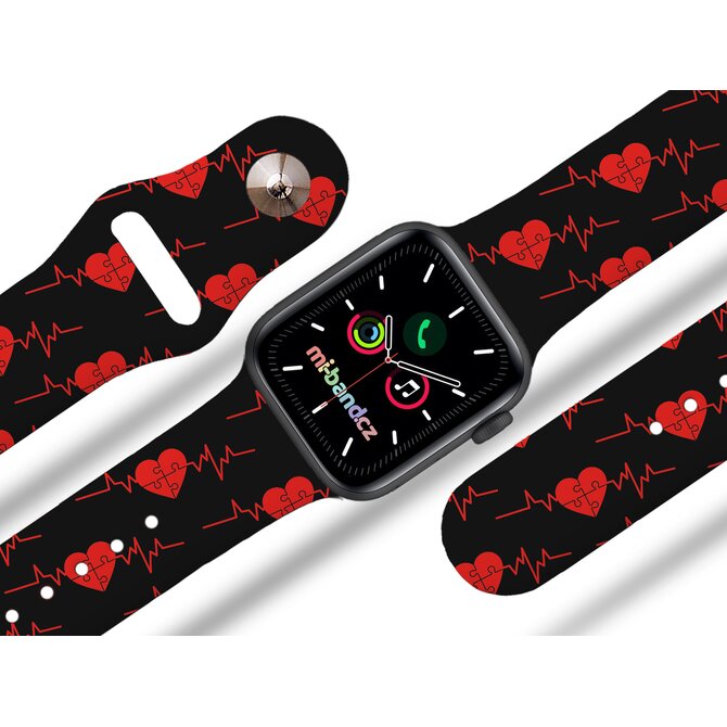 Apple watch řemínek EKG puzzle - Černá - 38/40/41mm