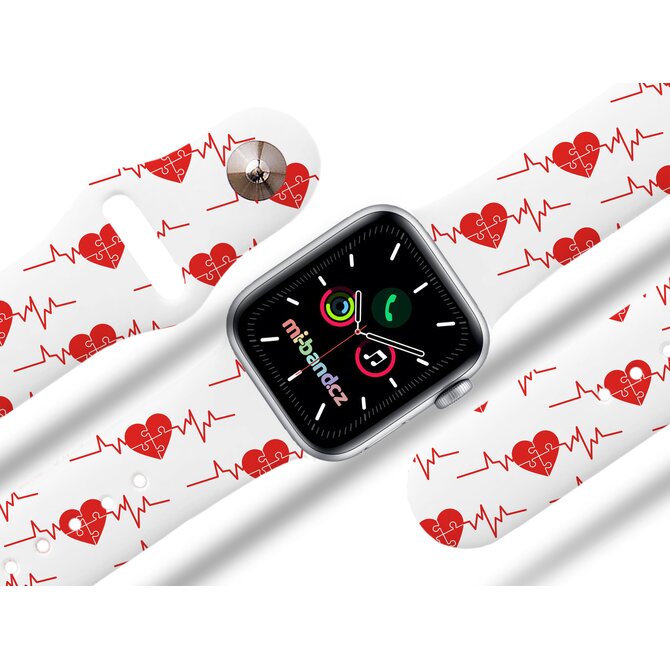 Apple watch řemínek EKG puzzle - Bílá - 38/40/41mm