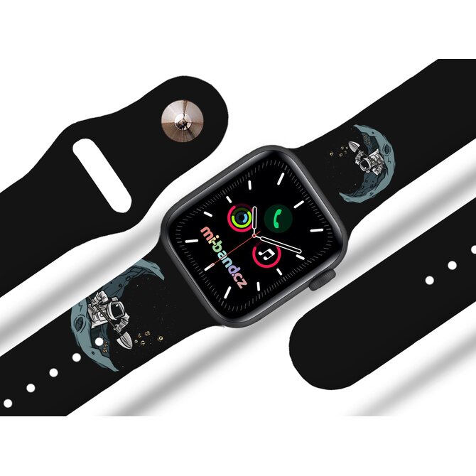 Apple watch řemínek Těžba bitcoinu - Černá - 38/40/41mm