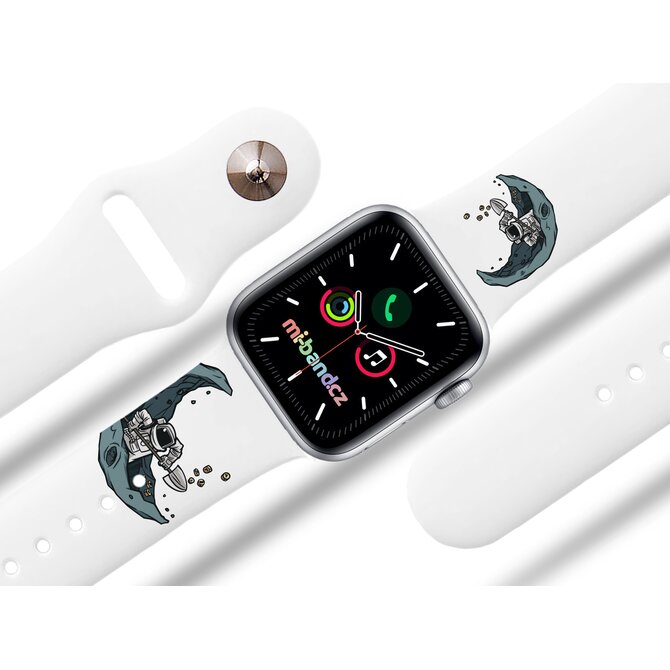 Apple watch řemínek Těžba bitcoinu - Bílá - 38/40/41mm