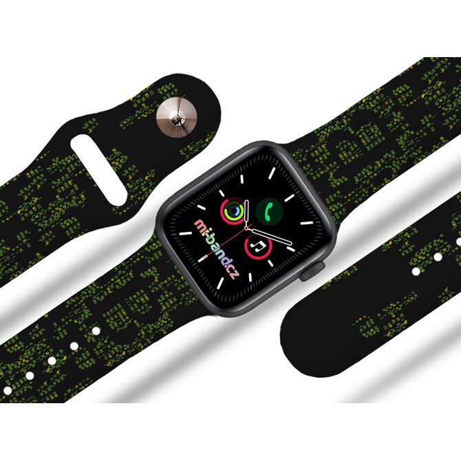 Apple watch řemínek Matrix bitcoin - Černá - 38/40/41mm